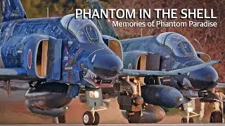 百里基地の雄飛園に展示されるファントム RF-4E 901号機、F-4EJ改 437号機　JASDF Phantoms in the exhibition area of Hyakuri Base