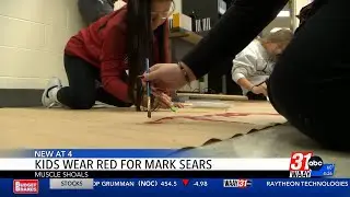 Muscle Shoals Middle School shows support for Mark Sears
