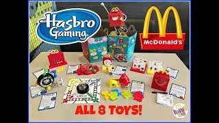 MCDONALDS Hasbro Gaming! Happy Meal Toys! All 8 Toys! May 2018!