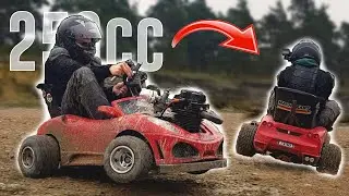 How we almost flipped our 250cc HOMEMADE KART! // JustRandomPfusch