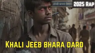 Khali Jeeb Bhara Dard - Emotional Hindi Rap on Poverty & Struggle | New Rap 2025
