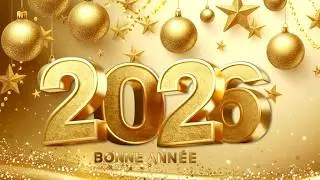 BONNE ANN&Eacute;E 2026 ✨ DES SOUHAITS LUMINEUX POUR UNE ANN&Eacute;E APAIS&Eacute;E ET HEUREUSE ✨ MEILLEURS V&OElig;UX 2026 🎉