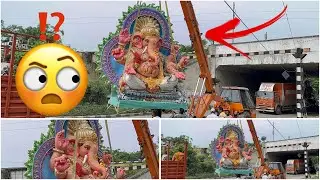 Ganesh stucked At Railway bridge Chityala |Ganesh stucked latest video 2025