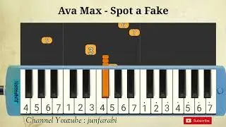 Ava Max | Spot a Fake | tutorial pianika