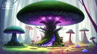 🍄 Enchanted Mushroom Forest 🌲🌲🌲  Magical Night Music, For Sleep, Dreamy, Relaxation