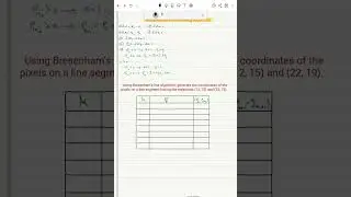 حل مثال على مسألة Midpoint Circle Algorithm