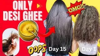 OMG Only DESI Ghee For Hair | I Applied Desi Ghee On My Hair & This Happened | Shinny Roops