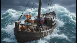 Ocean Adventure cartoon  | Moana, Nick & Judy&rsquo;s Epic Sea Adventure 🌊 | fan made AI Cartoon Story
