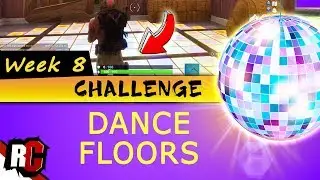 Fortnite WEEK 8 Challenge | All DANCE FLOOR Locations (Finding 3 Dance Floors to Dance on)