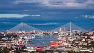 Walking around the city Vladivostok, Russia, Far east