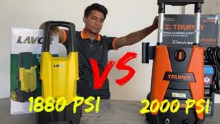 Hidrolavadoras Truper 2000 PSI vs Lavor 1880 PSI