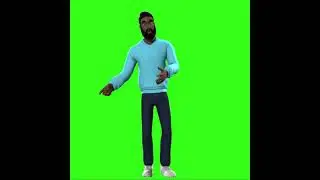 3D Cartoon Character - Green Screen - Free For Use