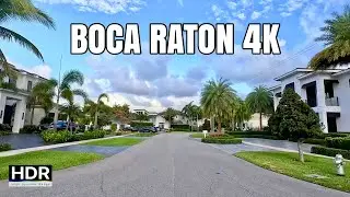 Experience Boca Raton by Car 4K, Red Reef Park, Mizner Park, Addison Mizner || Boca Raton, Florida