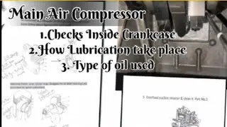 Crankcase Inspection Inside Main Air Compressor On Ship # How Lubrication Is Taking Place # MEO