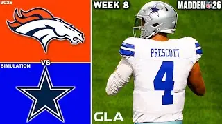 Cowboys vs. Broncos | Week 8 Simulation | Madden 26 PS5 Gameplay