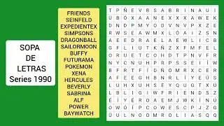 SOPA DE LETRAS 😃🥴😇 / WORD SEARCH PUZZLES 