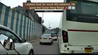 In Bengaluru, commute is a full-time job, office is just part-time 😭#BangaloreTraffic #OfficeLife 