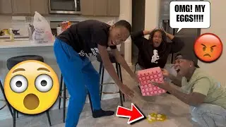 Разбить коробку с яйцами &mdash; розыгрыш над родителями! 😱 *плохая идея*