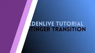 Kdenlive Tutorial - Simple Bars [Stinger Transition #1]