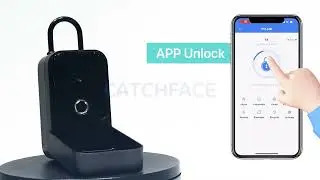 [2024 Newest]CATCHFACE Key Lock Box Wireless Key Lockbox Wall Mount and Door Handle(TTlock APP)