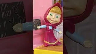 Masha and the Bear Stop Motion 🎬 | Playmobil Toys Skit | The Teacher Teaches a Lesson in Class 📚