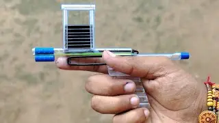 10 Bullets Magazine Gun | How to make pen gun with magazine #pengun #penscraft