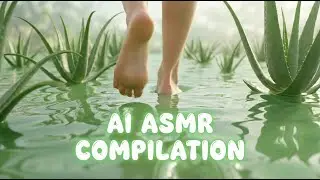 AI ASMR Texture Compilation 💤 | Oddly Satisfying Footsteps 👣