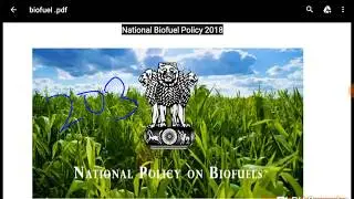 E-1. National Biofuel Policy 2018 with its analysis consisting mechanism established in the Policy.