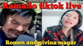 Ramailo❤️nepali tiktok😇live romen and givina 💫#1k #viralvideo #Deumaiofficial