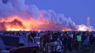 ROCKET LAUNCH FAIL (ANTARES) incredible shockwave - Funny fails videos FFV