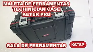 KETER maleta de ferramentas profissional indestrutível. A maleta perfeita para técnico.