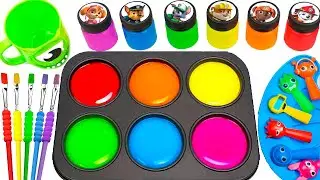 Satisfying Video l DIY How To Rainbow Friends Sprunki Slimes in Ice Boxes & Sand Balloons ASMR
