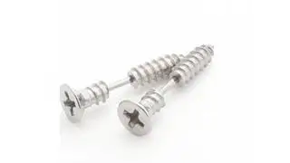 1 Pair Cool Screw Piercing Jewelry Earrings Stud Earrings