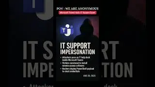 Microsoft Teams Hack : IT support scam #hack #hacker #hacking #cybersecurity #scam #microsoft