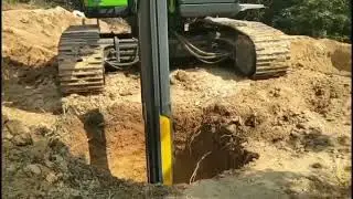 KR110D piling rig was working for large diameter 2 meters