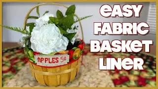 Easy Fabric Basket Liner | The Sewing Room Channel
