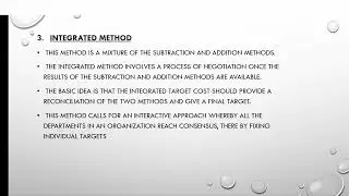 Advanced Cost Accounting_Target Costing- Methods, Advantages & Disadvantages_S2MCom_Fahima