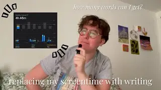 trying to replace screentime with writing || CHALLENGE VLOG