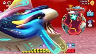 GIANT FRANCIS SHATK AT ARCTIC APOCALYPSE WORLD GAMEPLAY - HUNGRY SHARK WORLD