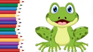 Frog coloring | how to color| Frog coloring|kids coloring fun| kid's Art| kolouring