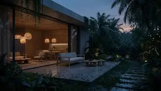 Total Relaxation Rain Sounds on Open Terrace for Anxiety Relief and Calm 🧘