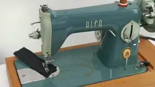 Threading and Demonstrating a Vintage Alfa 50 Sewing Machine