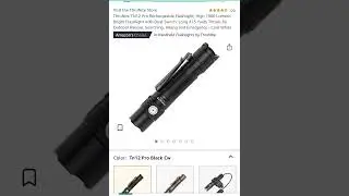 Sale $39.99 ThruNite TN12 Pro Rechargeable Flashlight, High 1900 Lumens Bright Flashlight