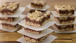 No-Bake Chocolate Peanut Butter Oatmeal Bars Recipe