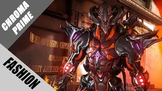 Warframe | Fashion Frame | Chroma Prime : Cyberized Inferno