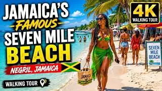 Seven Mile Beach, Negril Jamaica, 4K Walk