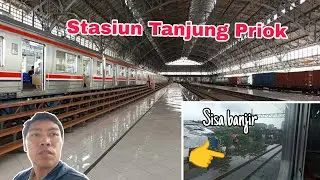 Ngevlog trip ke Stasiun Tanjung Priok pasca banjir | KRL JR205