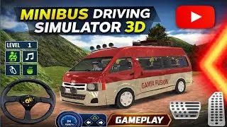 Mini Bus Driving Simulator 3D Gameplay | Realistic Bus Driving & Passenger Pickup | Android Game