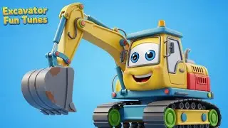 🎶 Construction Trucks Song + 3D Cartoon | Learn Vehicles for Kids