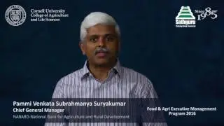 Participant speaks - Cornell Sathguru Food and Agri Executive Management Program